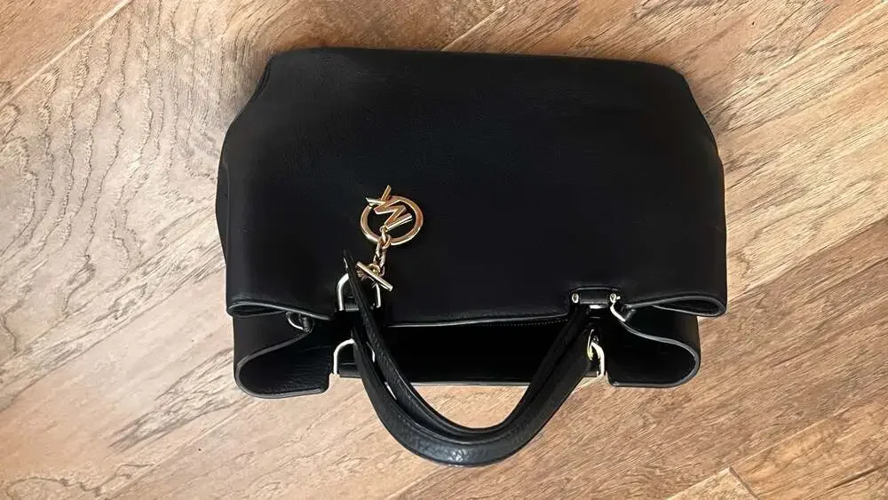 Michael Kors Savannah Large Saffiano Leather Satchel Black